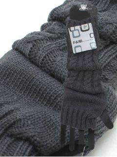 ARM WARMERS, FASHIONABLE KNIT FINGERLESS GLOVES MITTENS   4 COLORS