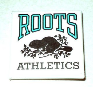 RARE VINTAGE Roots Athletics Clothing Canada Beaver Button