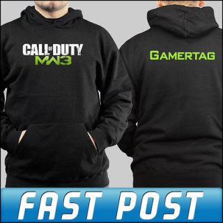 Call of Duty Modern Warfare 3 MW3 Xbox360 PS3 Black Hoodie Logo 