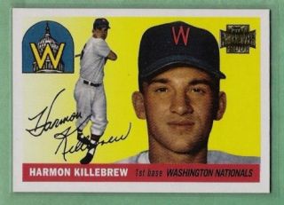 harmon killebrew 2001 topps archives 1955 124 twins time left