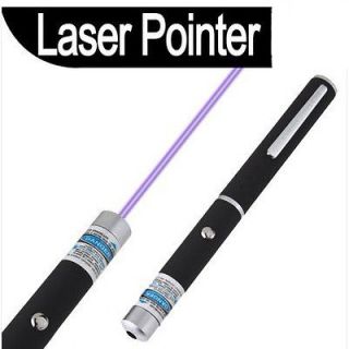 New High tech Powerful 405nm Blue Purple Laser Pointer 5mW Ray Beam 