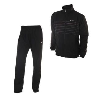   AD Non HOODED Black Tracksuit Warm Up Jacket + Pants Training Suit NWT