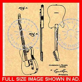 fender telecaster broadcaster guitar patent 51 456 