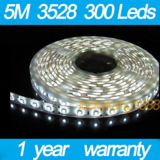   Quality Cool White 3528 SMD LED Flexible Strip Tape lights 5M/300 leds