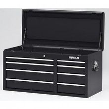 waterloo wch 418bk 41 wide 8 drawer chest black time