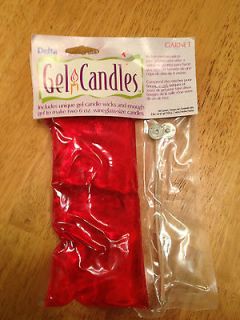 garnet gel candle and wicks  1 99