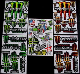 Sheets Rare New Motocross Adhesive ps3 Stickers Great bmx Scooter 