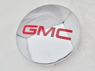 GM ACCESSORY WHEEL  20 & 22 CHROME CENTER CAPS WITH RED GMC LOGOS 