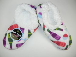 snoozies womens slippers white wine red blue purple more options