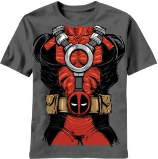   Tee DEADPOOL NEW Dead Costume Cosplay Pool Clothes Adult (MEN) v7003ms