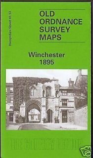 old ordnance survey map winchester 1895 from united kingdom time