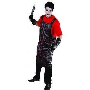 Mens Abator Massacre Butcher Halloween Fancy Dress Costume w/Knife 