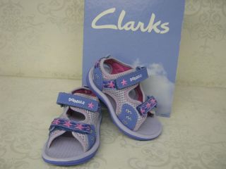 clarks girls star games blue velcro doodles sandals more options