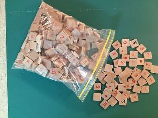 500 New Blank on one side 1 inch x 1 inch Wooden Scrabble Tiles