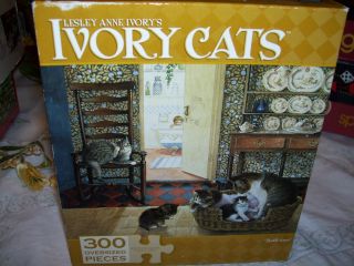 ivory cats large 300 piece puzzle  4
