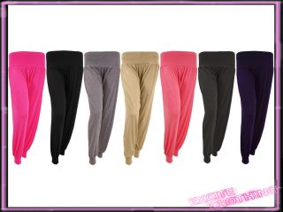 womens harem trousers pants baggy leggings ladies new more options