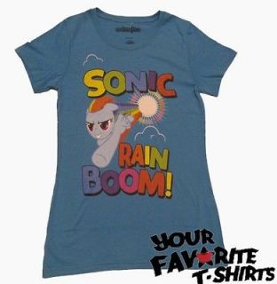 My Little Pony Rainbow Dash Sonic Rain Boom Licensed Junior Shirt S XL