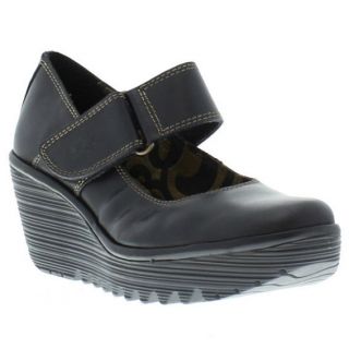 Fly London Shoes Genuine Yag Womens Shoe Black Sizes UK 4   9