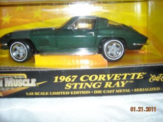 18 am 1967 corvette stingray green 