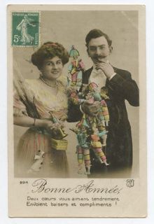 Edwardian Love Romance Lady Toy DOLL Harlequin original old 1910s 