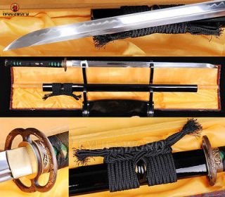   HANDMADE T10 CLAY TEMPERED JAPANESE SWORD NINJA DRAGON MUSASHI TSUBA