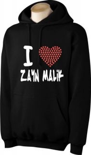 love zayn malik girls hoodie with rhinestud heart more