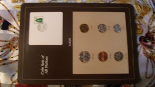 Coin Sets of All Nations Japan w/ card 1983   1986 100 Yen 1986 UNC