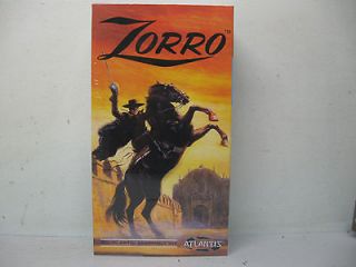 NEW/SEALED ATLANTIS 1/12 ZORRO & HIS HORSE TORNADO w/TERRAIN BASE