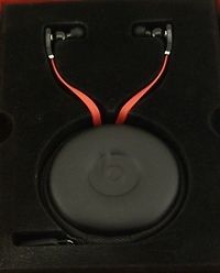 beats by dr dre tour with control talk in ear headphone black red one 