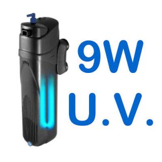 9W Aquarium Fish Tank UV Sterilizer Fully Submersible Up to 75 Gal 