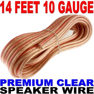   10 gauge wire 14 feet long cleartranslucent coating great for car