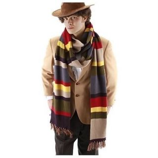 NEW FOR 2012 Dr WHO 12 ft long STRIPED DELUXE COLLECTOR COSTUME SCARF 