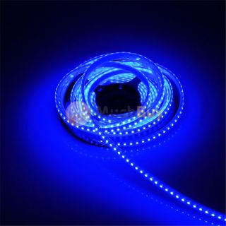 16ft 3528 SMD 5M 600 LED Blue Waterproof LED Flexible Light Strip 