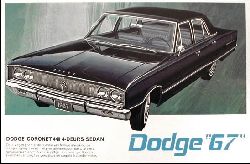 1967 Dodge Coronet 440 500 Dart Parts Catalog 67