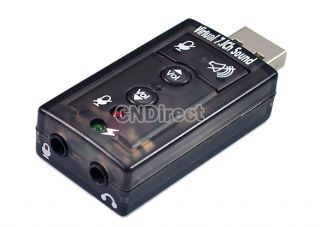 USB 2.0 3D Virtual 7.1 Channel Audio Sound Card Adapter PERFECT
