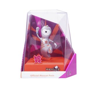 OLYMPICS London 2012 WENLOCK MASCOT FIGURINE COLLECTABLE WITH DISPLAY 