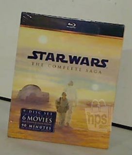 20th Century Fox Star Wars The Complete Saga 9 Disc Blu Ray DVD Set 