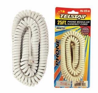 phone telephone coil cord 25 foot long price $ 4