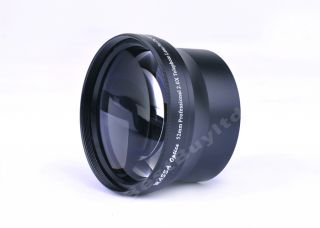 high quality 52 mm 2x telephoto lens 62 mm front threads for filter no 