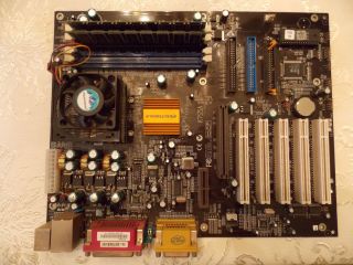   MOTHER BOARD WITH AMD ATHLON 1 Ghz CPU, HEATSINK, FAN & 256 MB SDR RAM