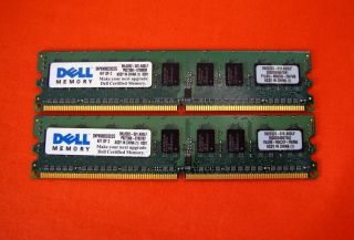 Dell 2GB 2 x 1GB PC2 6400 6400E 800MHz ECC Memory Module Kit 