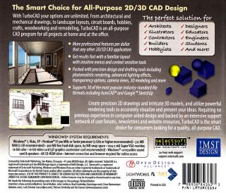   PC CAD Software TurboCAD 15 Deluxe All Purpose 2D 3D CAD Design
