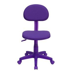 Purple Fabric Childrens Kids Student Desk Task Chair New