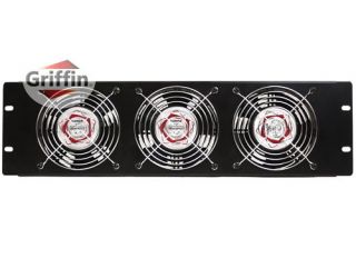 3U Rackmount Studio Equipment Gear Cooling Cool Fan Panel DJ Amp Road 