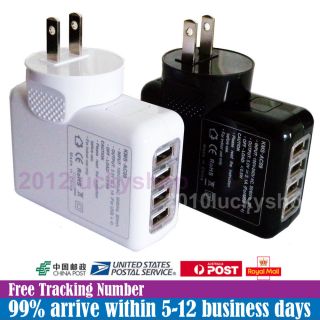Port USB AC Wall Charger Adapter US Plug for Apple iPhone 5 4S 4