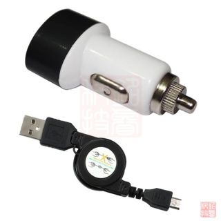 5V 2A USB Car Charger Micro USB Cable for Samsung i9300 Galaxy S3 III 
