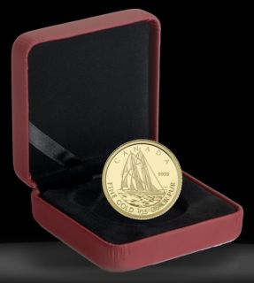 2012 PROOF 50 Cent BLUENOSE 1 25 Oz GOLD 9999 FINE CASED COIN