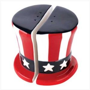 4th of July Decoration Patriotic Hat Kitchen Shaker Set