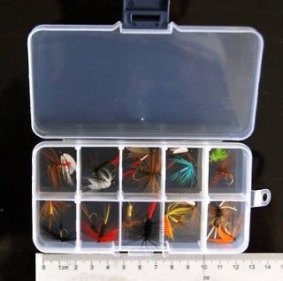 20 Assorted Trout Flies Fishing Fly DRY Wet HOOK 20PCS Free Boxed Set 