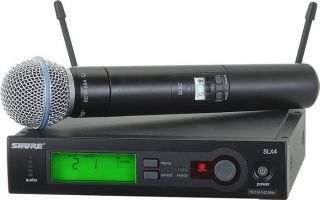 Shure SLX24 BETA58 Wireless Handheld Pro Vocal Mic Syst 042406121279 